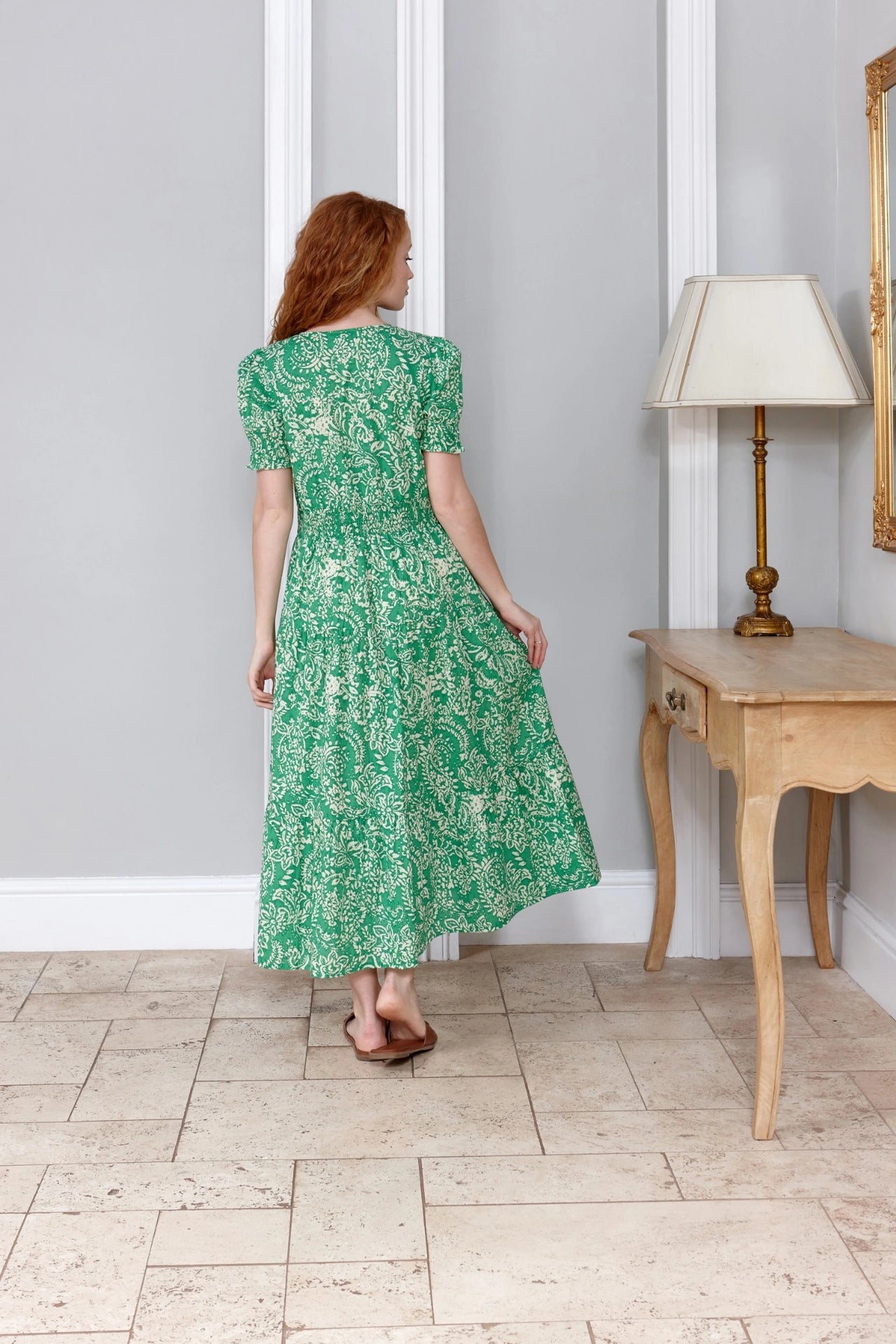 white christmas dresses Jaipur Green Women's Cotton Dress by Inara Loungewear – inara