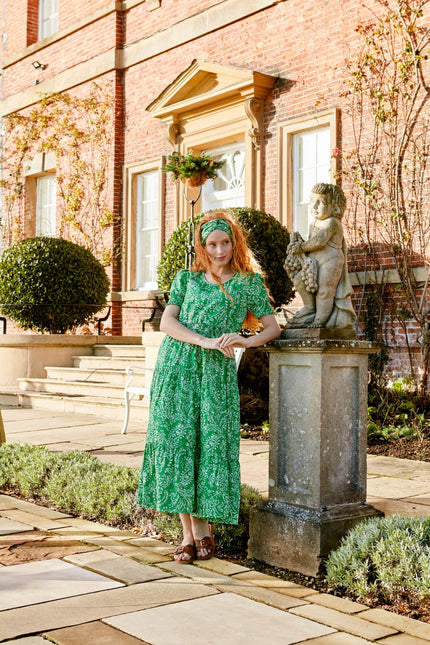 Jaipur Green Cotton Hair Scarf