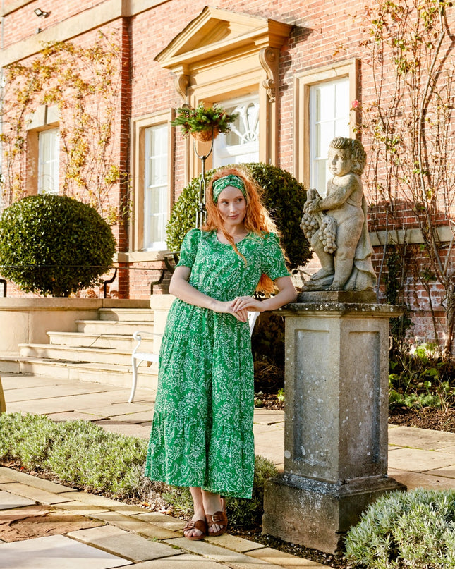 Jaipur Green Women's Cotton Dress