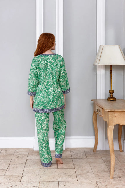 Jaipur Green Women's Cotton Pyjamas