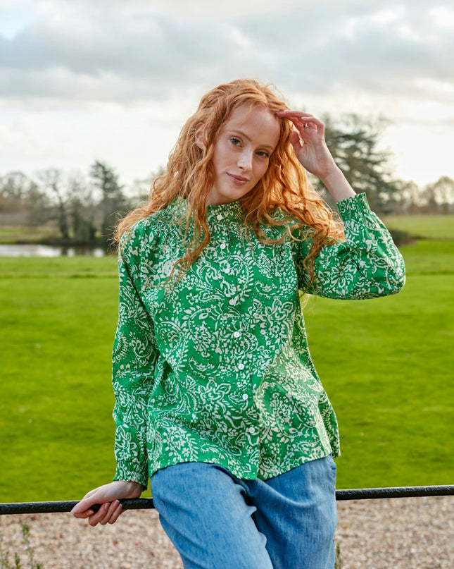 Jaipur Green Women's Cotton Top