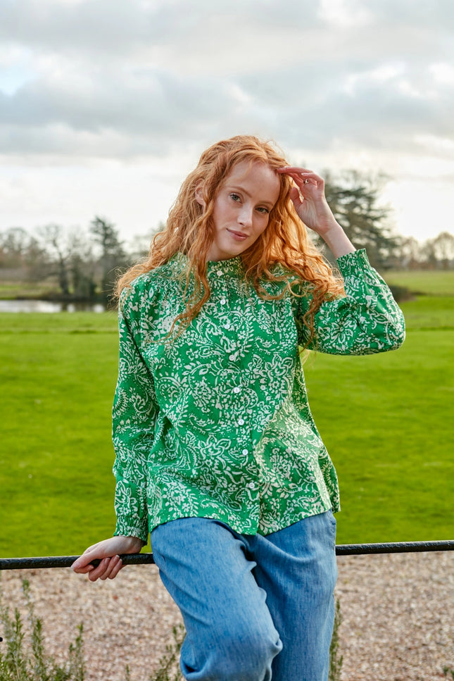 Jaipur Green Women's Cotton Top