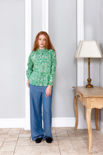 Jaipur Green Women's Cotton Top
