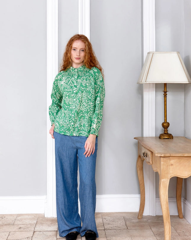 Jaipur Green Women's Cotton Top