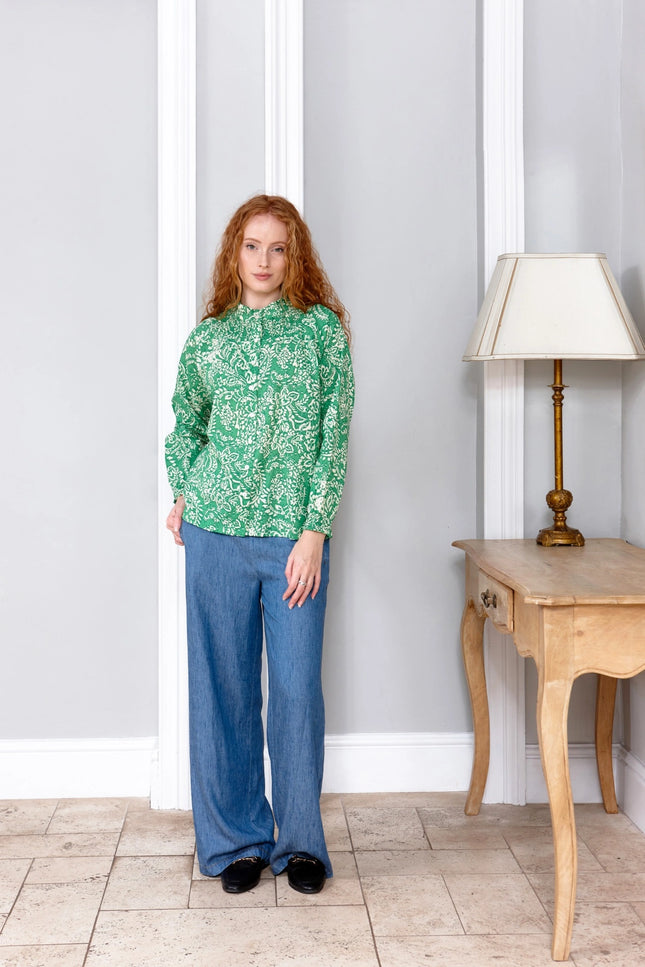 Jaipur Green Women's Cotton Top
