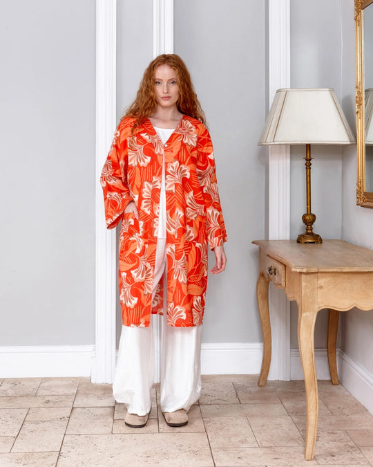 Molokai Sunset Women's Cotton Kimono