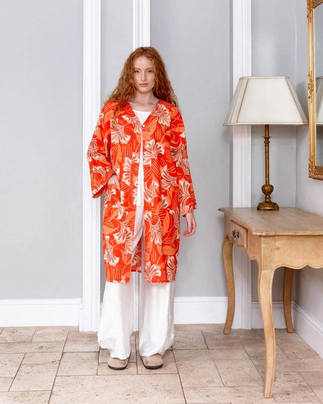 Molokai Sunset Women's Cotton Kimono