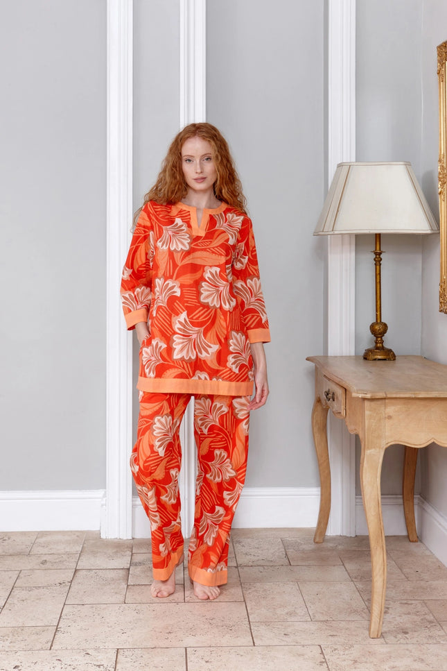 Molokai Sunset Women's Floral Cotton Pyjamas