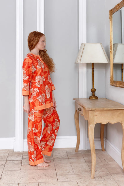 Molokai Sunset Women's Floral Cotton Pyjamas