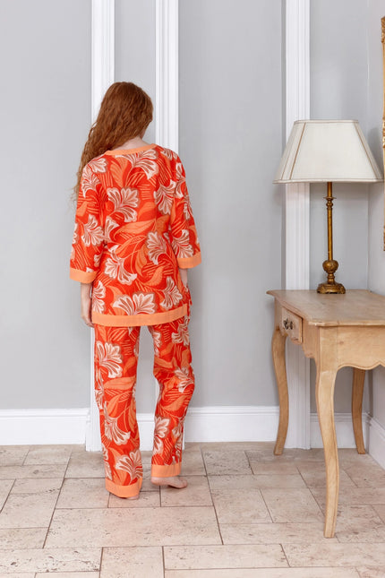 Molokai Sunset Women's Floral Cotton Pyjamas
