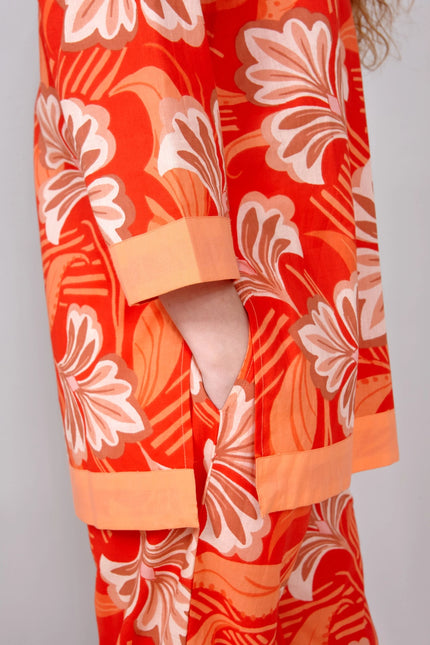 Molokai Sunset Women's Floral Cotton Pyjamas