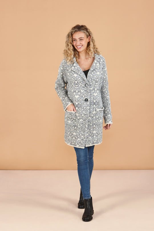 Leopard Print Fuzzy Coat