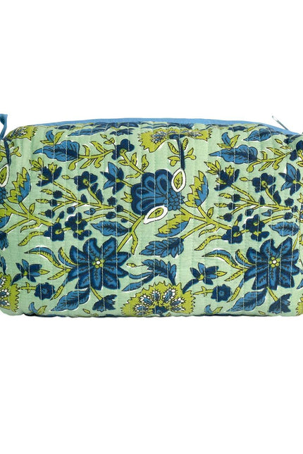 Lime Patchouli Cotton Wash Bag