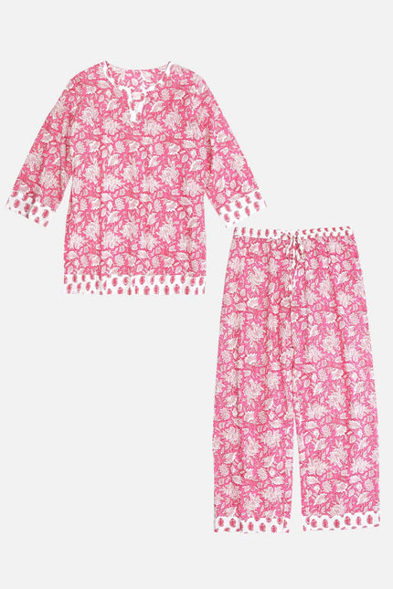 Peony Paisley Women's Floral Cotton Pyjamas