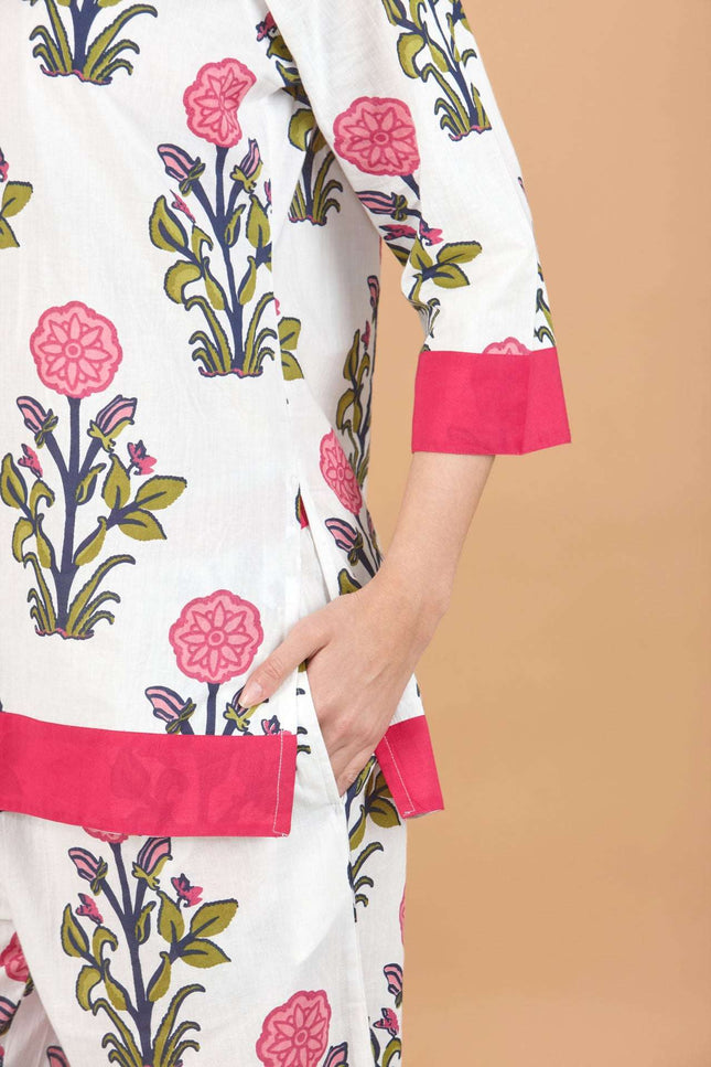 Rosette Bloom Women's Floral Cotton Pyjamas
