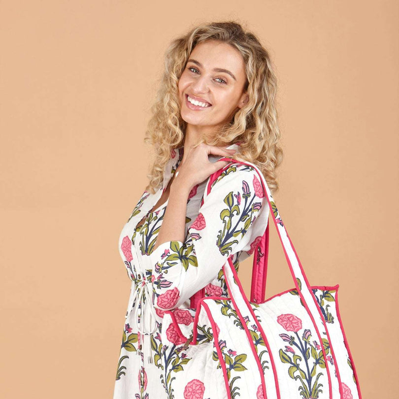 Rosette Bloom Tote Bag