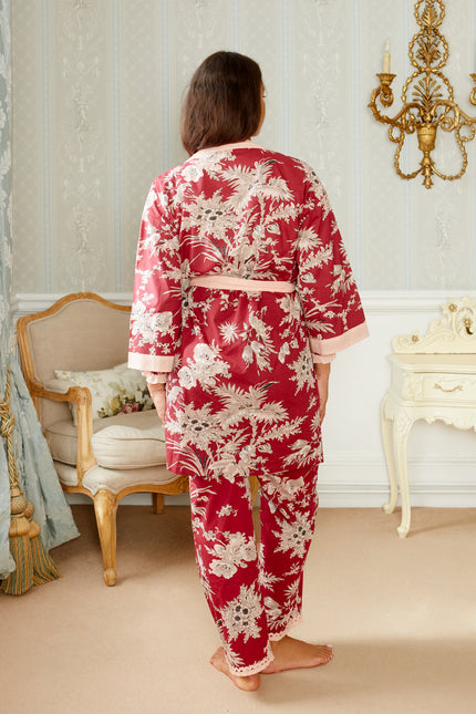 Shiraz Bouquet Women's Floral Cotton Kimono