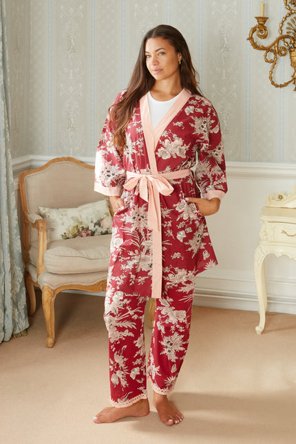 Shiraz Bouquet Women's Floral Cotton Kimono