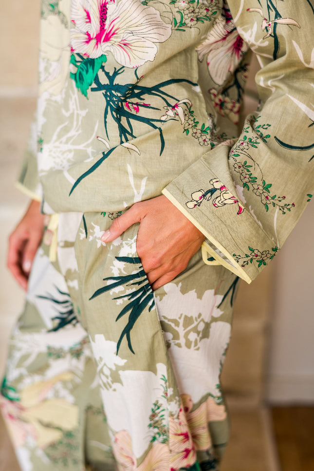 Tropical Women's Floral Cotton Pyjamas