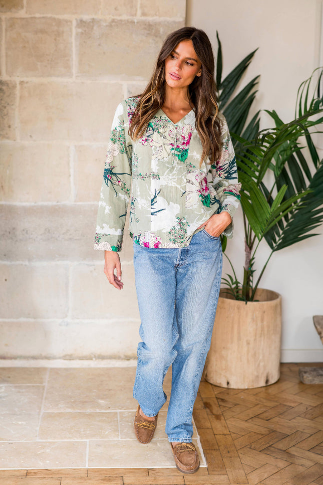 Tropical Women's Cotton Top