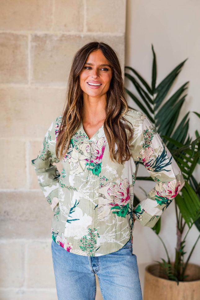 Tropical Women's Cotton Top