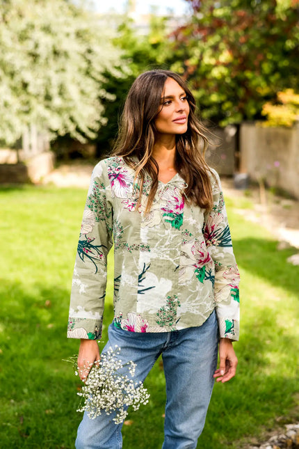 Tropical Women's Cotton Top