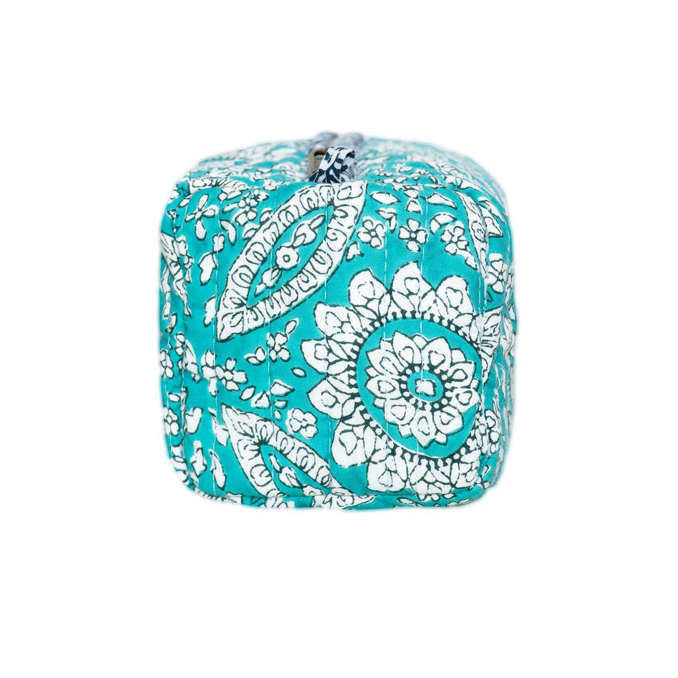 Mediterranean Mosaic Small Cotton Wash Bag