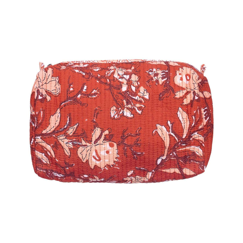 Red Rubra Cotton Wash Bag