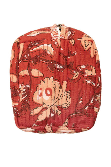 Red Rubra Cotton Wash Bag