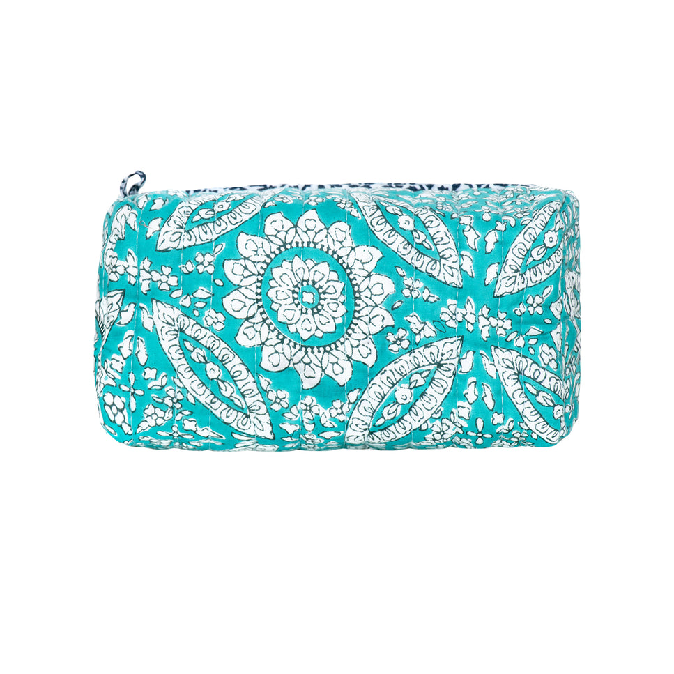 Mediterranean Mosaic Small Cotton Wash Bag