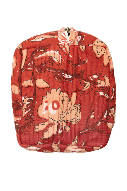 Red Rubra Cotton Wash Bag