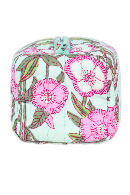 Wild Rose Small Cotton Wash Bag