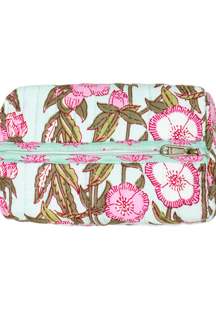 Wild Rose Small Cotton Wash Bag