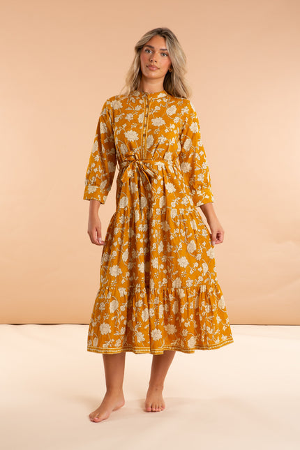 Golden Tulip Cotton Dress