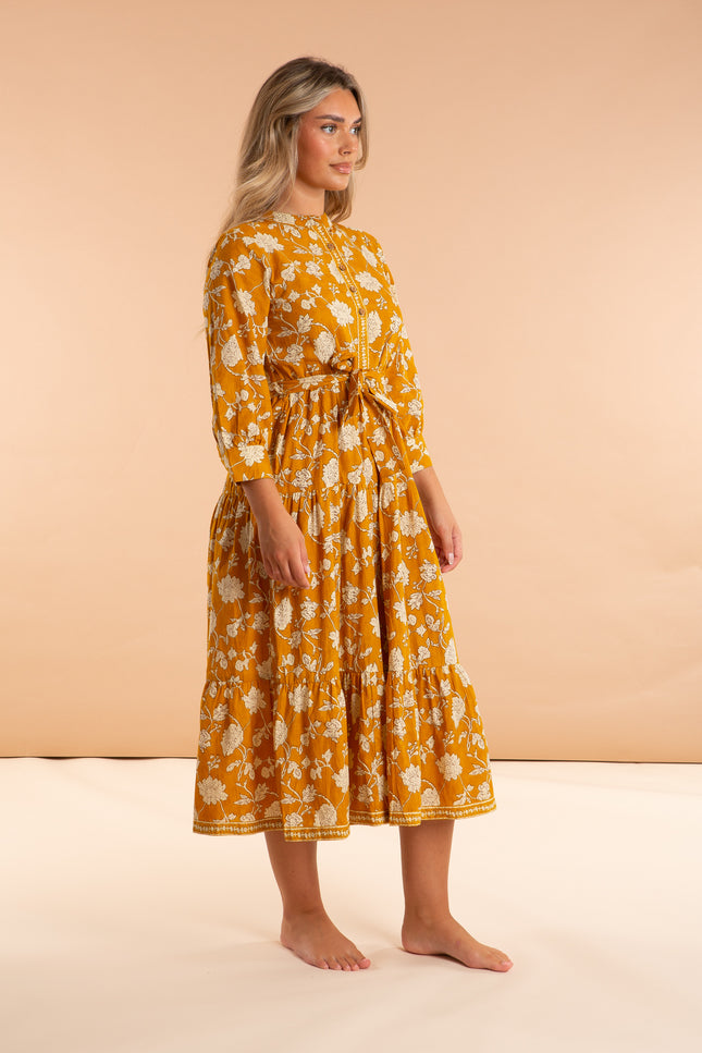 Golden Tulip Cotton Dress