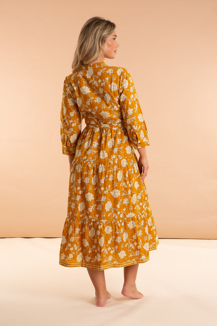 Golden Tulip Cotton Dress