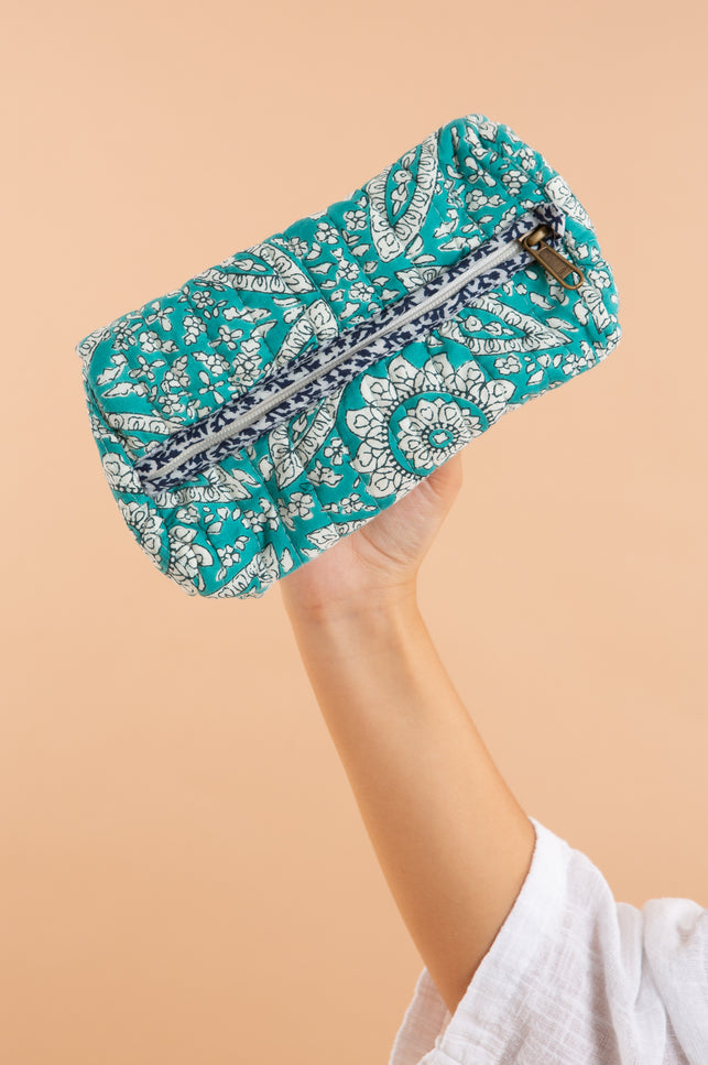 Mediterranean Mosaic Small Cotton Wash Bag