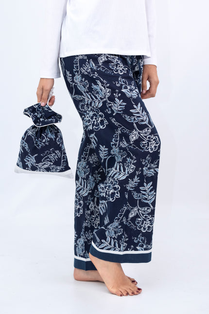 Indian Cotton Pyjama Bag - Rain