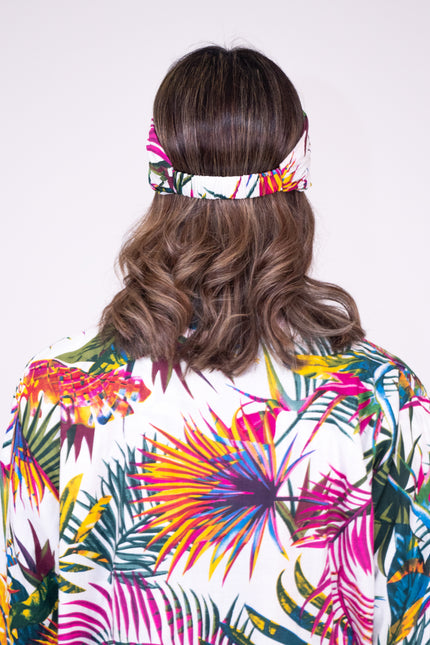 Women's Floral Cotton Hair Scarf - Bora Bora