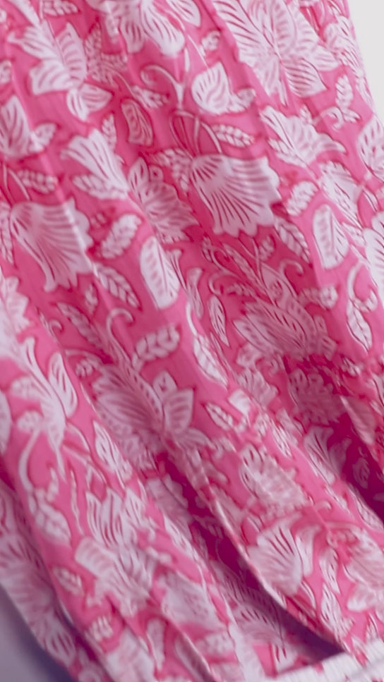 Peony Paisley Women's Cotton Robe